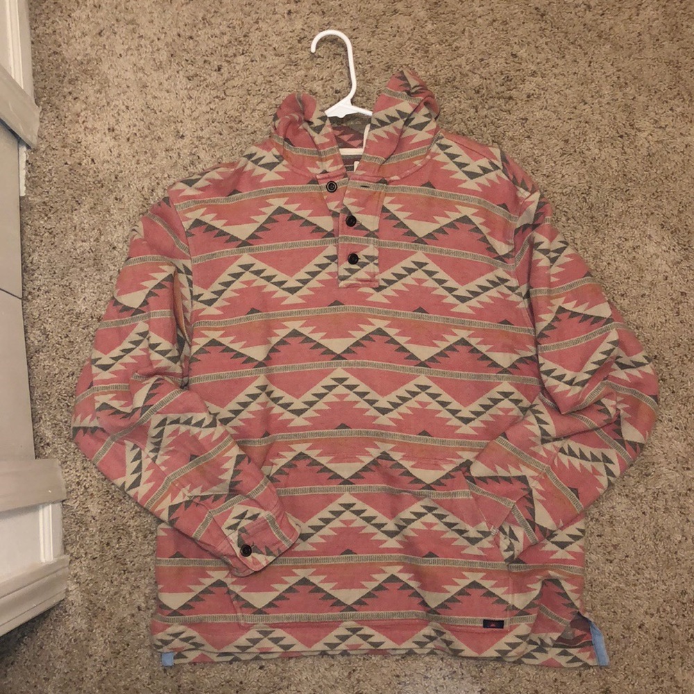 Faherty Brand Baja Blanket Hoodie Large